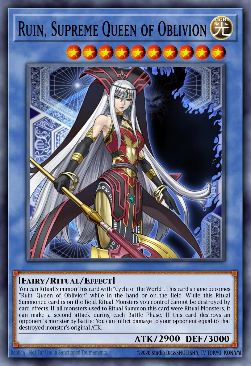 Ruin Supreme Queen of Oblivion Rare CYHO-EN029 Cybernetic Horizon Yugioh card