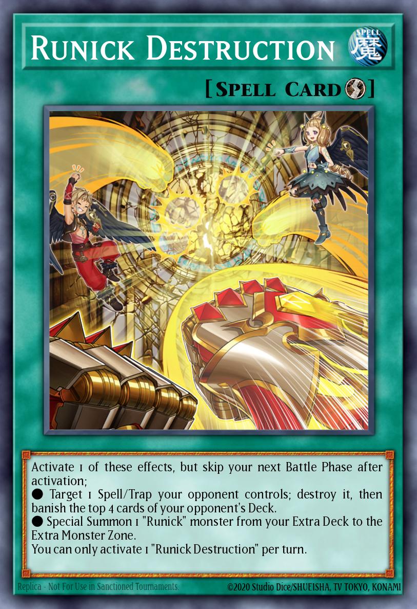 Runick Destruction Ultra Rare MP23-EN243 25th Anniversary Tin Dueling Heroes Mega Pack Yugioh card