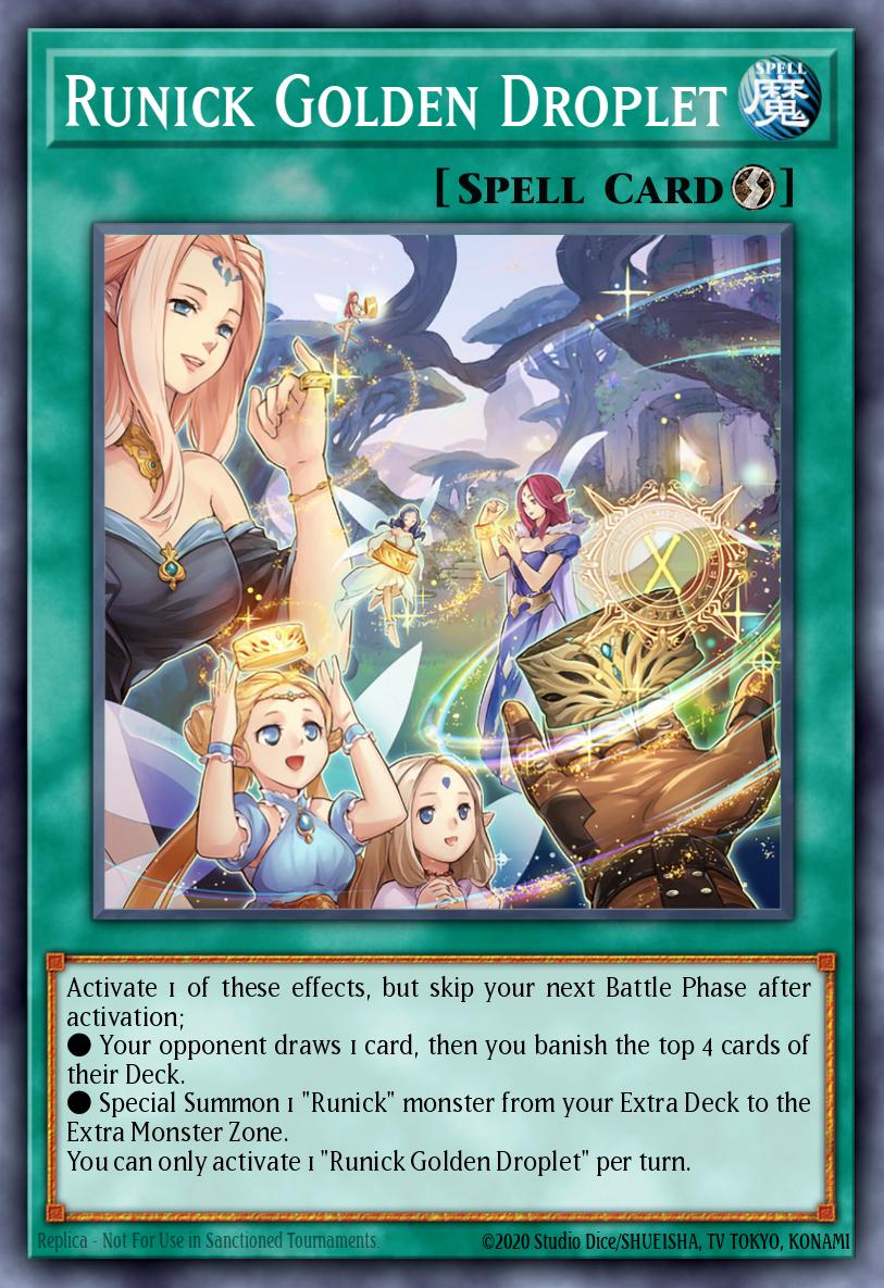 Runick Golden Droplet Ultra Rare MP23-EN247 25th Anniversary Tin Dueling Heroes Mega Pack Yugioh card