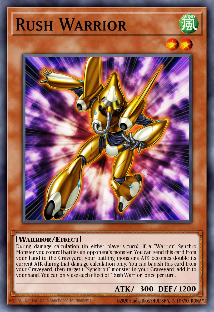 Rush Warrior Common LED8-EN050 Legendary Duelists Synchro Storm Yugioh card