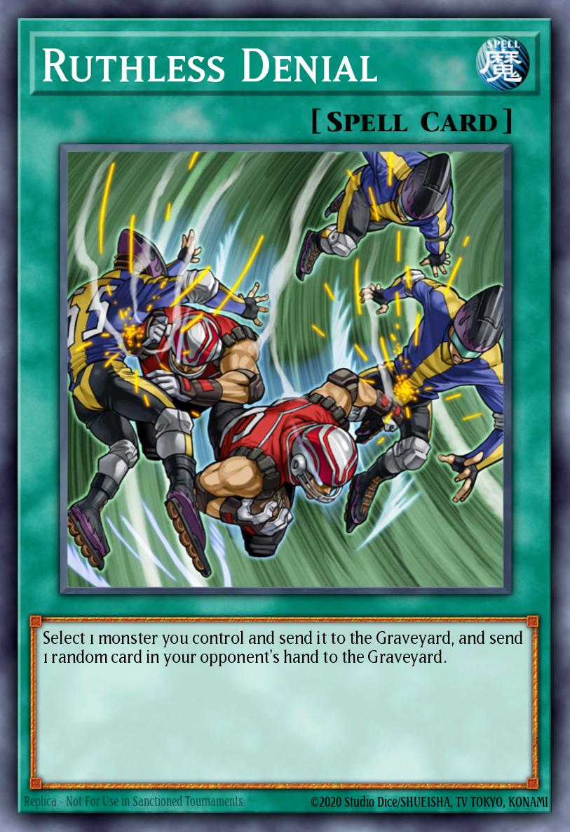 Ruthless Denial Super Rare DP04-EN024 Duelist Pack Zane Truesdale Yugioh card
