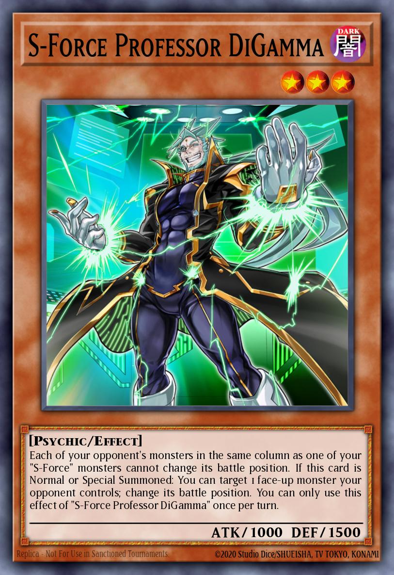 S-Force Professor DiGamma Common BLVO-EN012 Blazing Vortex Yugioh card