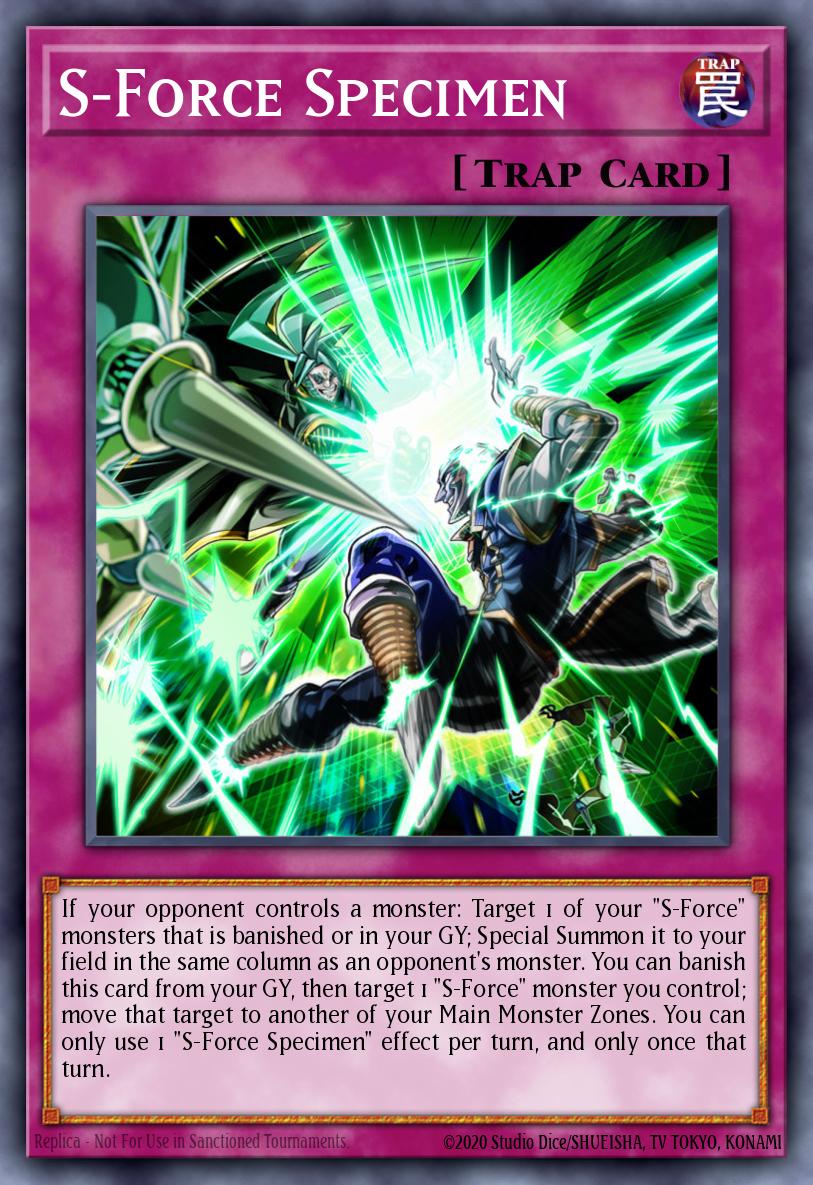 S-Force Specimen Common BLVO-EN071 Blazing Vortex Yugioh card