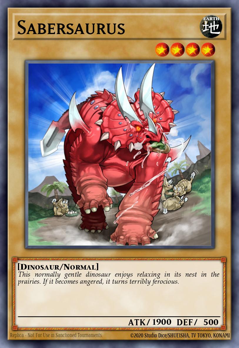 Sabersaurus Ultra Rare BLGG-EN052 Battles of Legend: Glorious Gallery Yugioh card