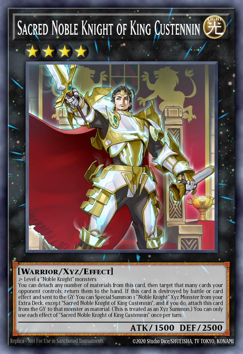 Sacred Noble Knight of King Custennin Rare MP19-EN142 2019 Gold Sarcophagus Tin Mega Pack Yugioh card