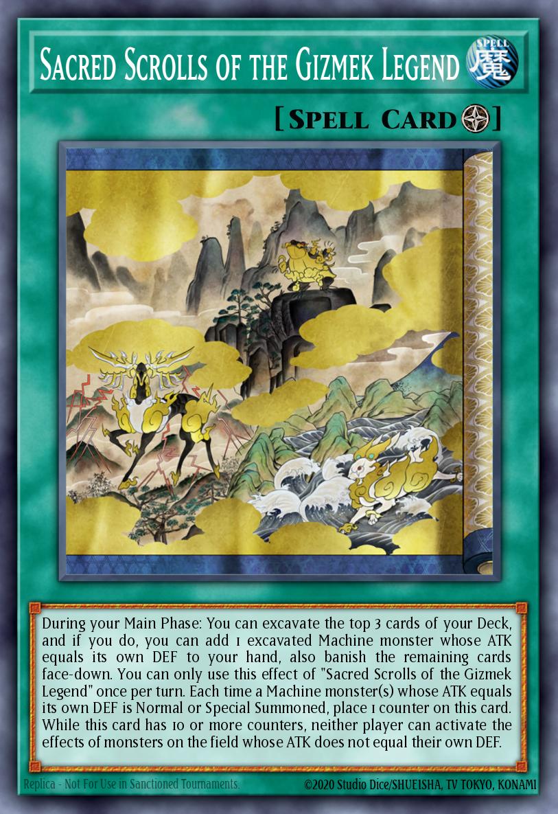 Sacred Scrolls of the Gizmek Legend Rare MP22-EN160 2022 Tin of the Pharaohs Gods Yugioh card