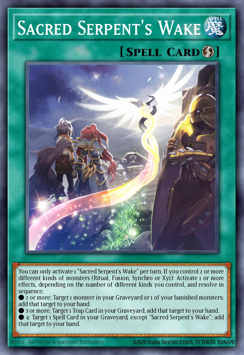 Sacred Serpents Wake Common SHSP-EN068 Shadow Specters Yugioh card
