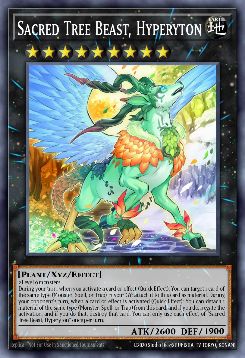 Sacred Tree Beast Hyperyton Common MP22-EN026 2022 Tin of the Pharaohs Gods Yugioh card
