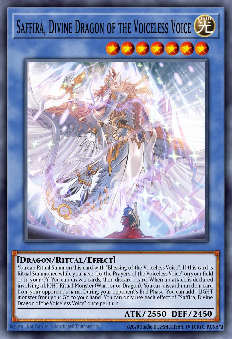 Saffira Divine Dragon of the Voiceless Voice Common MP25-EN352 2025 Mega-Pack Tin Yugioh card