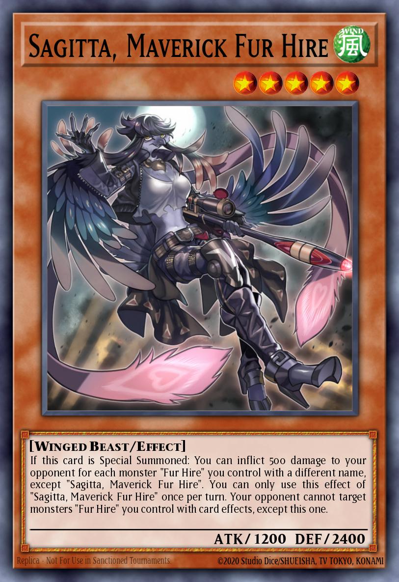Sagitta Maverick Fur Hire Common MP19-EN250 2019 Gold Sarcophagus Tin Mega Pack Yugioh card