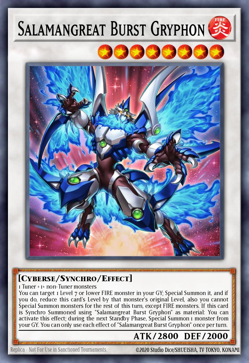 Salamangreat Burst Gryphon Ultra Rare LD10-EN004 Legendary Duelists Soulburning Volcano Yugioh card