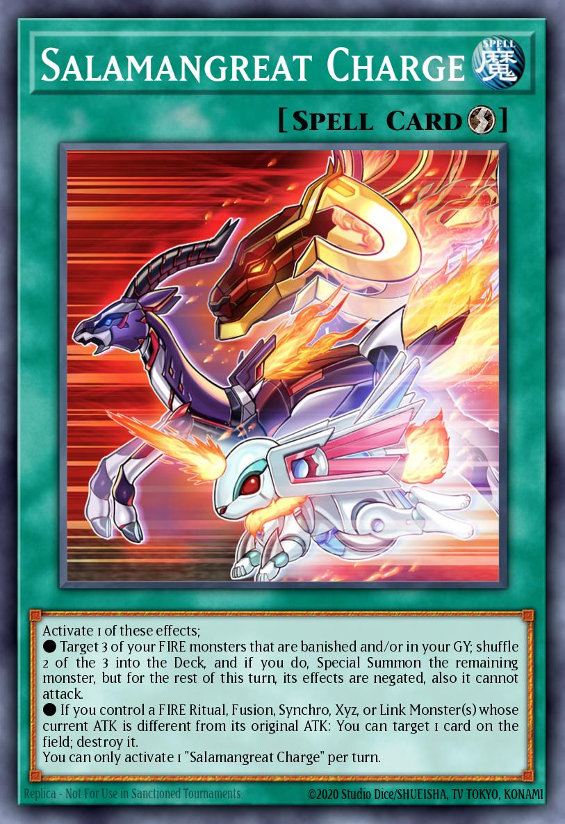 Salamangreat Charge Rare LD10-EN006 Legendary Duelists Soulburning Volcano Yugioh card