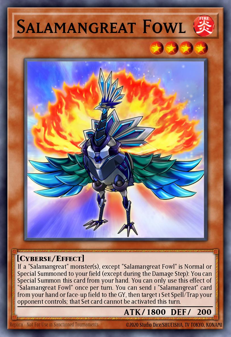 Salamangreat Fowl Ultra Rare GFTP-EN092 Ghosts From the Past Yugioh card