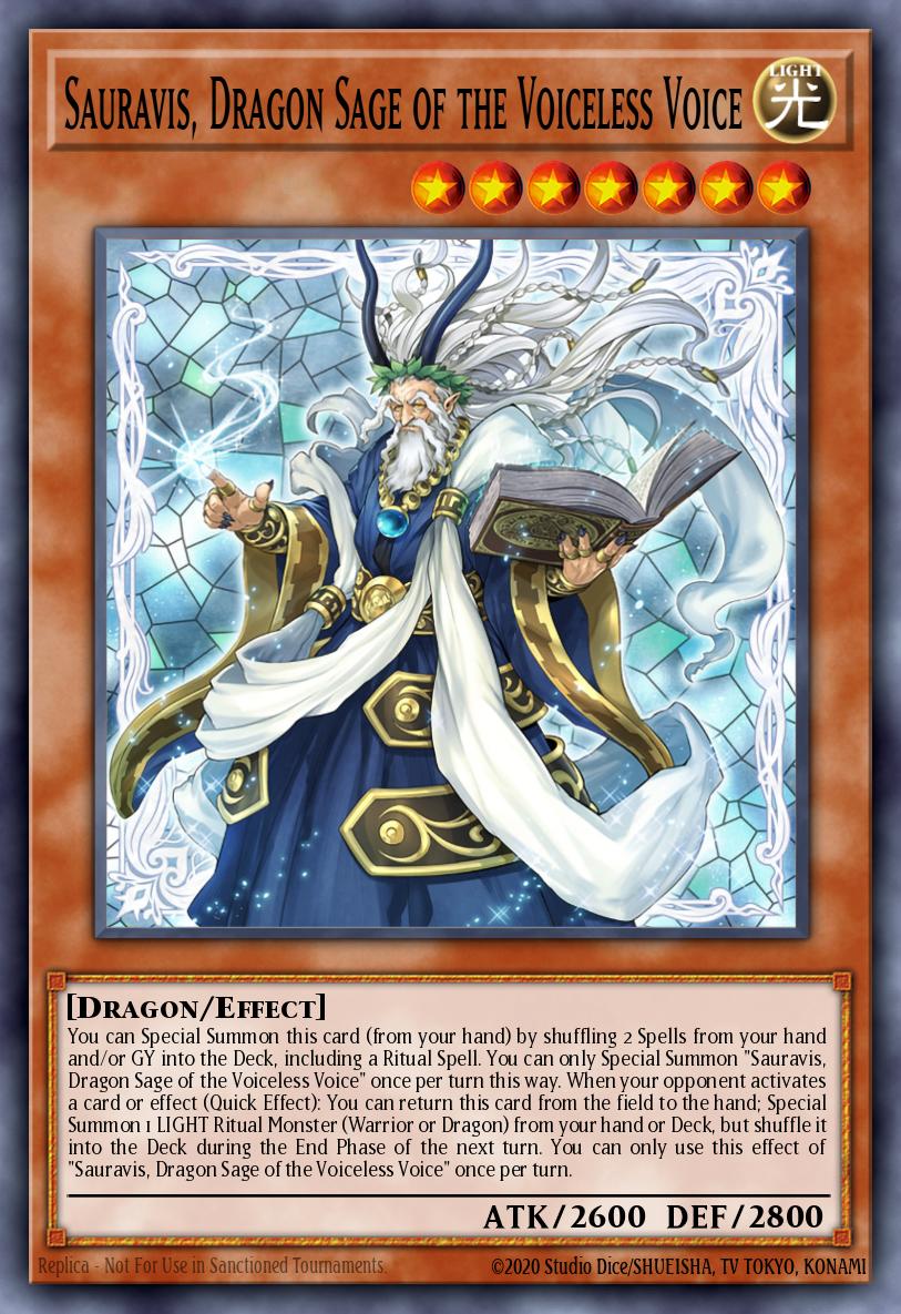 Sauravis Dragon Sage of the Voiceless Voice Ultra Rare MP25-EN159 2025 Mega-Pack Tin Yugioh card