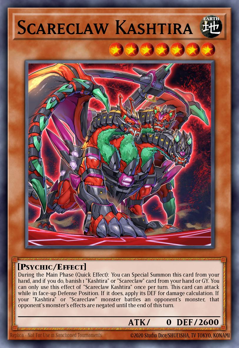 Scareclaw Kashtira Ultra Rare MP24-EN168 25th Anniversary Tin Dueling Mirrors Yugioh card