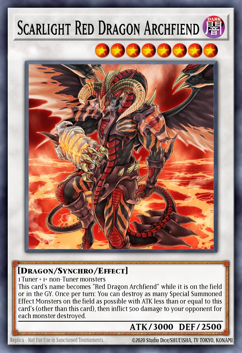 Scarlight Red Dragon Archfiend Secret Rare MP16-EN140 2016 Mega-Tin Mega Pack Yugioh card