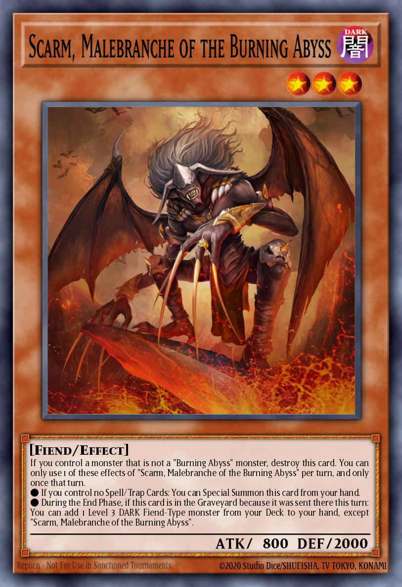Scarm, Malebranche of the Burning Abyss Ultra Rare BLGG-EN062 Battles of Legend: Glorious Gallery Yugioh card