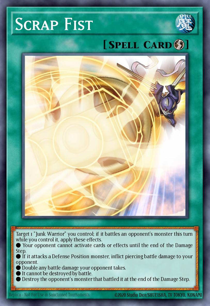 Scrap Fist Super Rare SDSE-EN024 Synchron Extreme Structure Deck Yugioh card