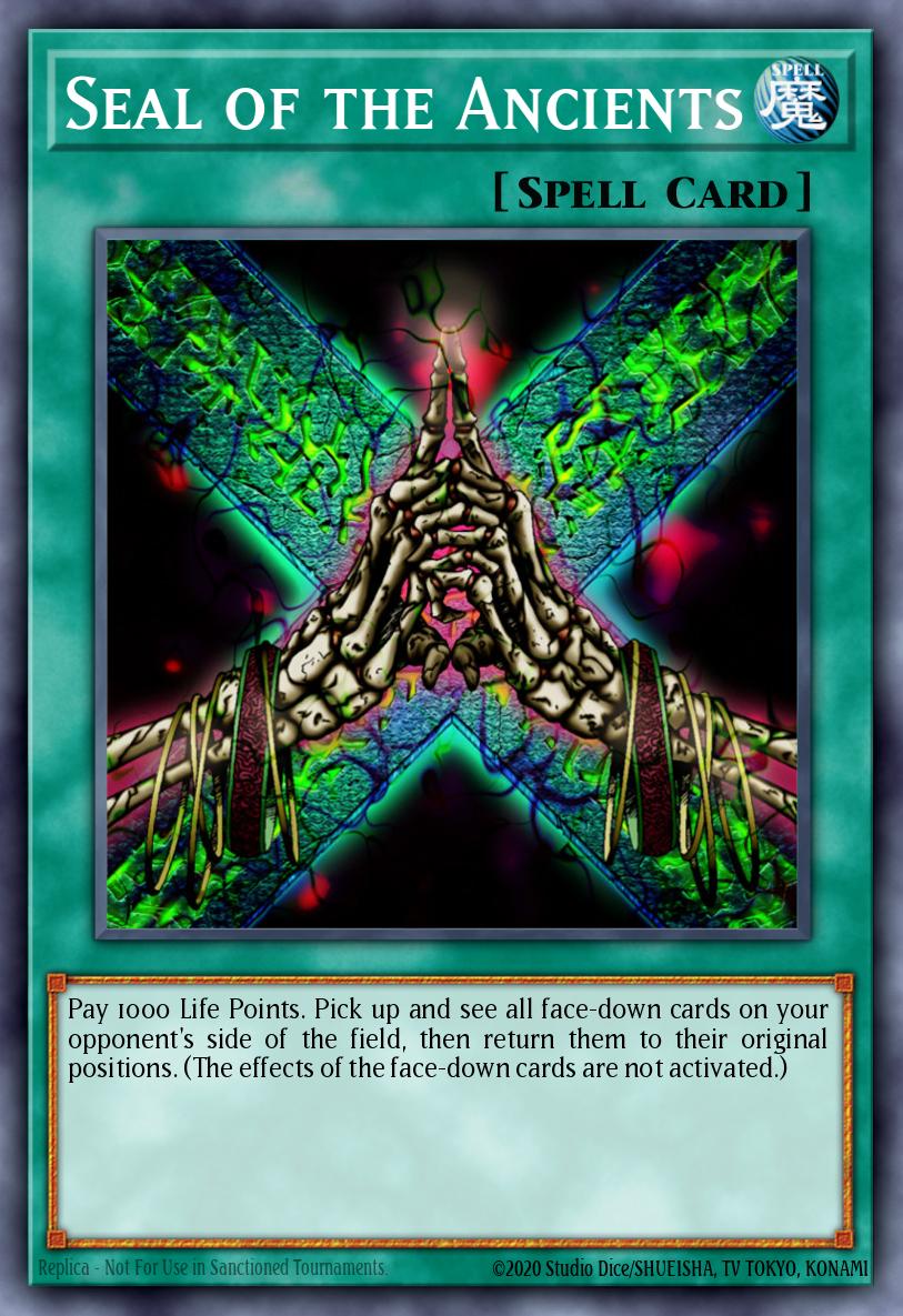 Seal of the Ancients Prismatic Secret Rare PCK-003 Yu-Gi-Oh! Power of Chaos Kaiba the Revenge promotional cards Yugioh card