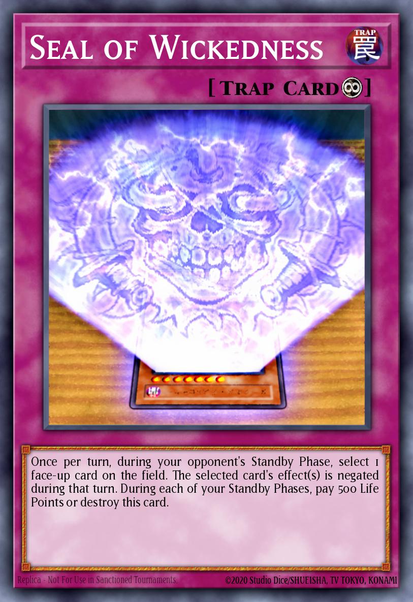Seal of Wickedness Super Rare SOVR-EN079 Stardust Overdrive Yugioh card
