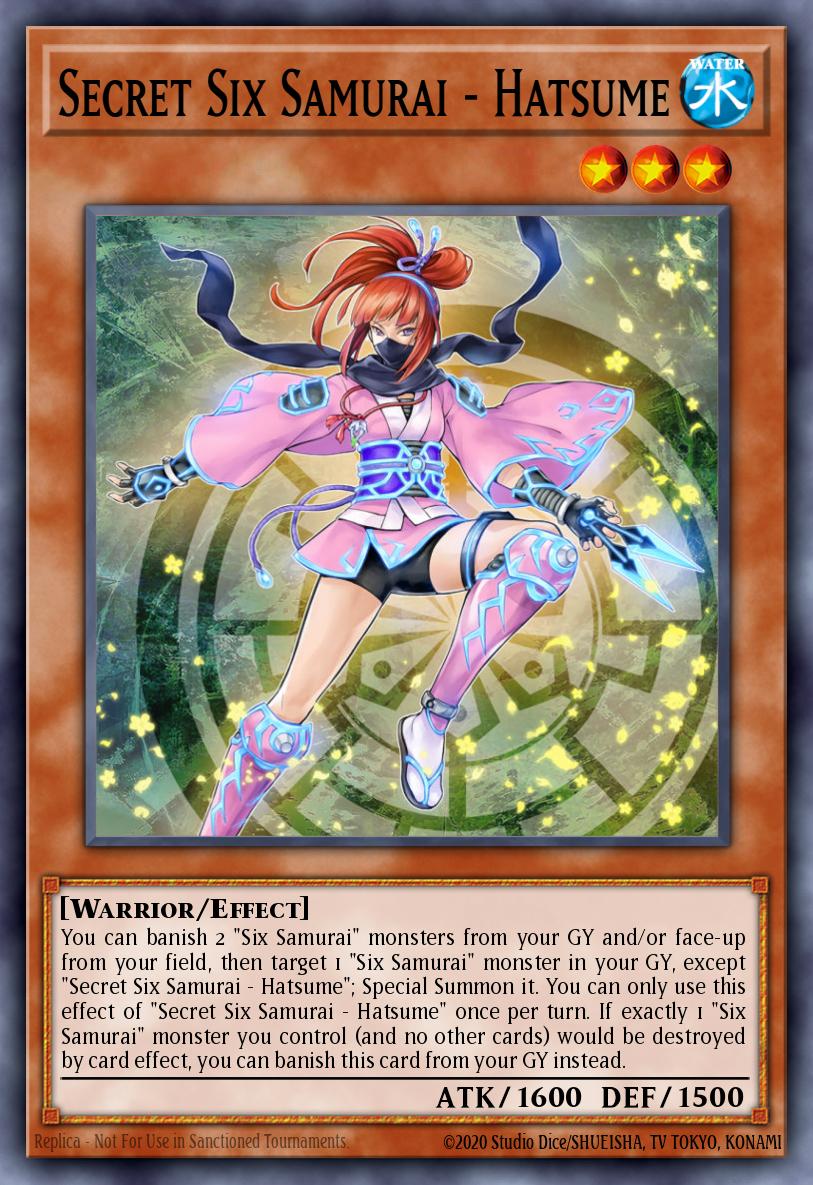 Secret Six Samurai - Hatsume Collector's Rare RA03-EN016 Quarter Century Bonanza Yugioh card