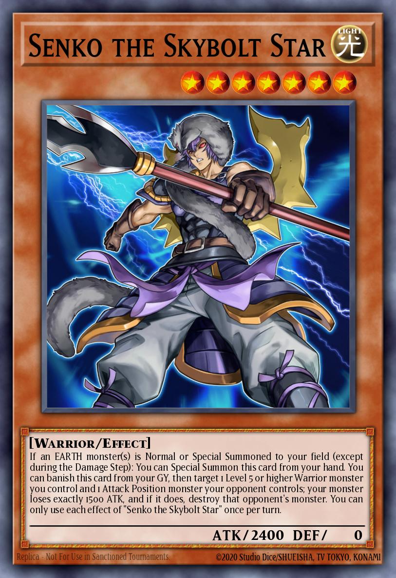 Senko the Skybolt Star Ultra Rare BLCR-EN036 Battles of Legend Crystal Revenge Yugioh card