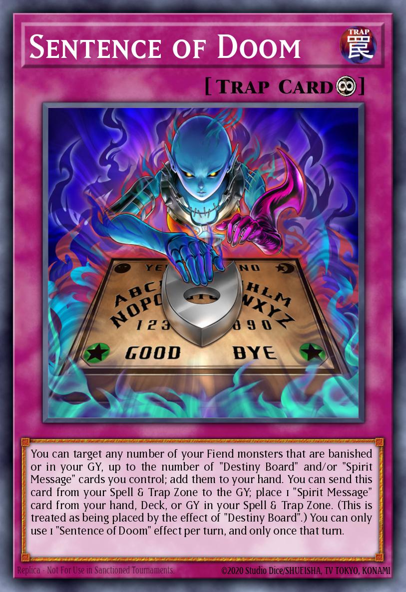 Sentence of Doom Super Rare LED5-EN005 Legendary Duelists Immortal Destiny Yugioh card