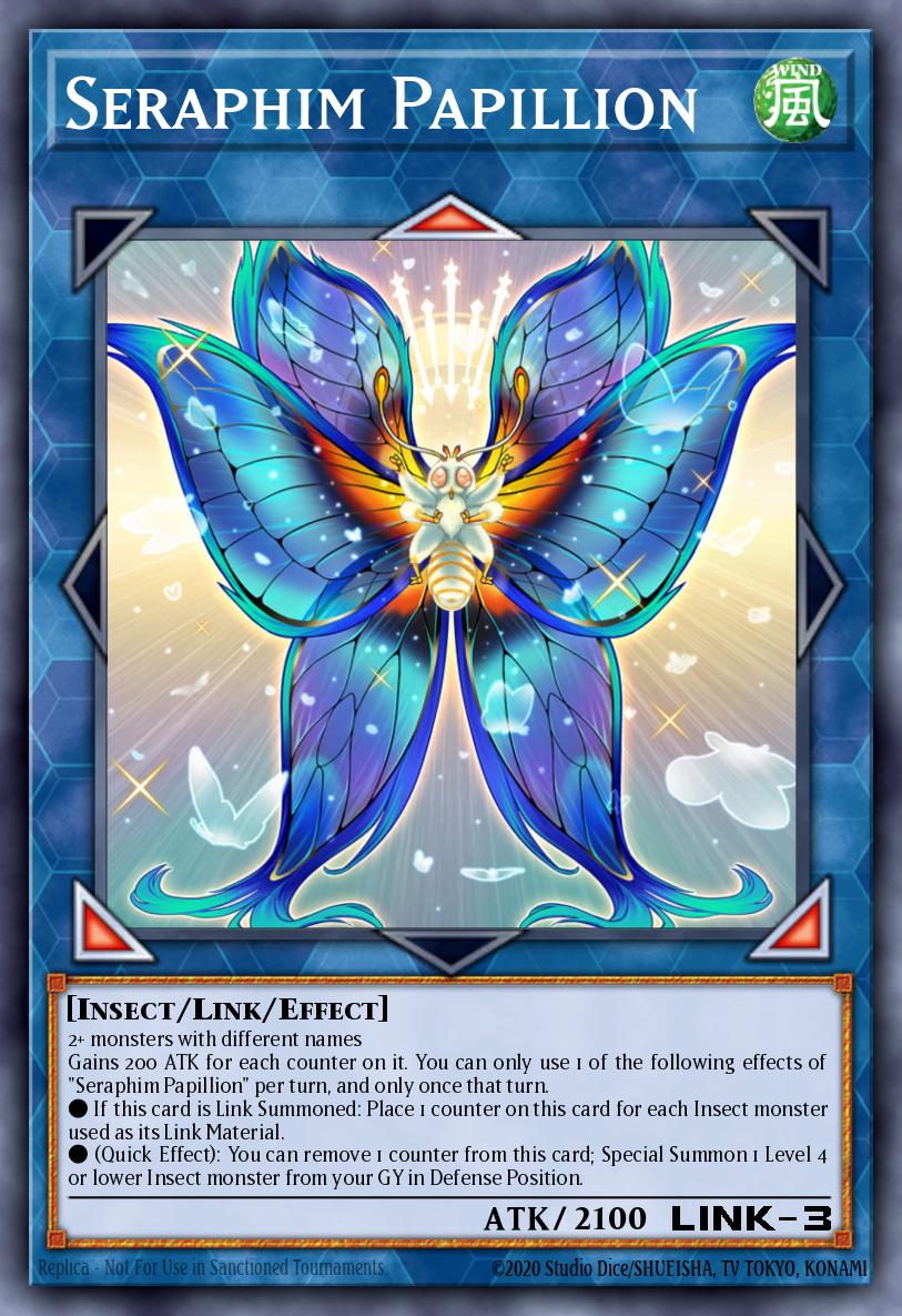 Seraphim Papillion Common CHIM-EN050 Chaos Impact Yugioh card