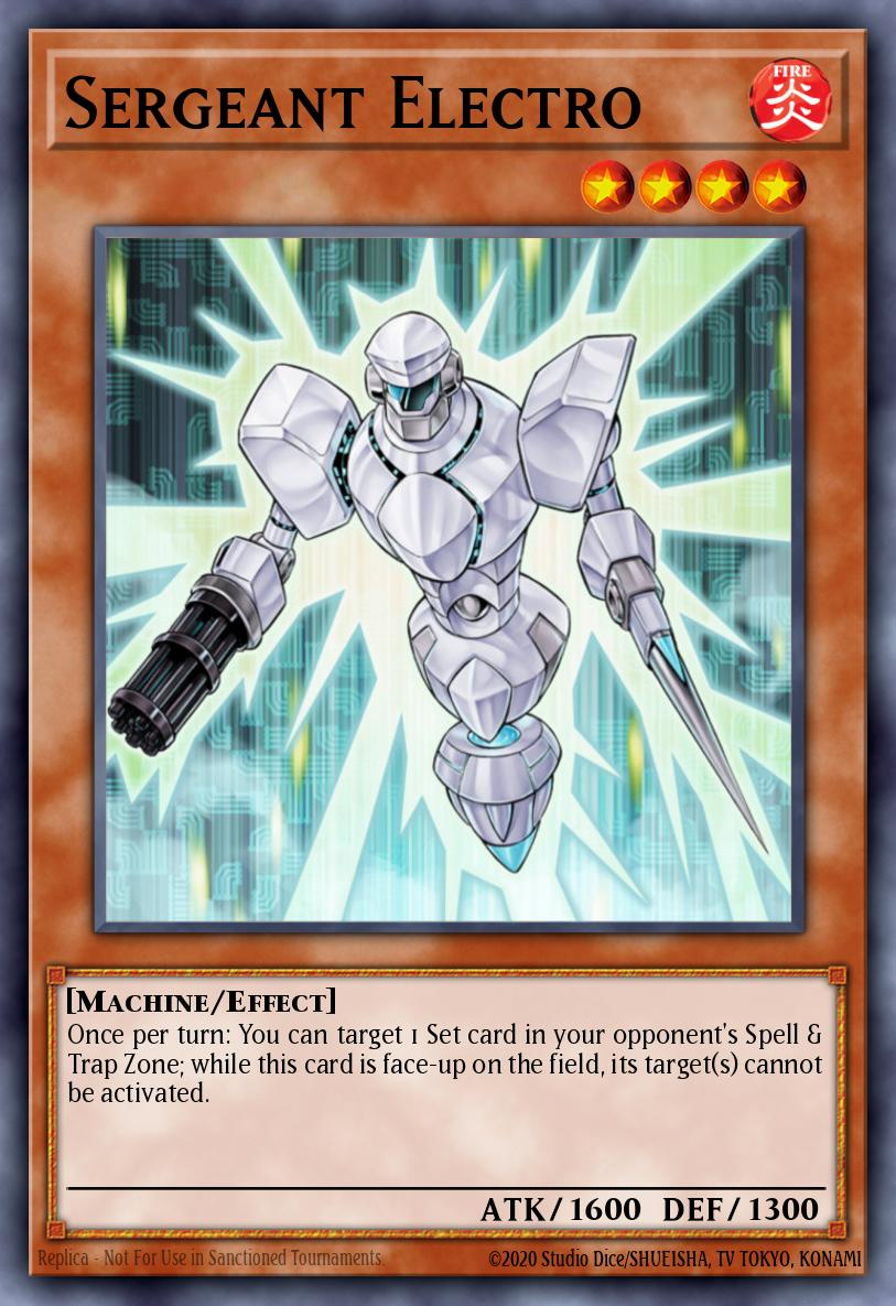 Sergeant Electro Common LEDU-EN046 Legendary Duelists Yugioh card