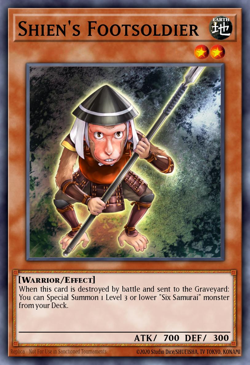 Shiens Footsoldier Common SDWA-EN010 Samurai Warlords Structure Deck Yugioh card