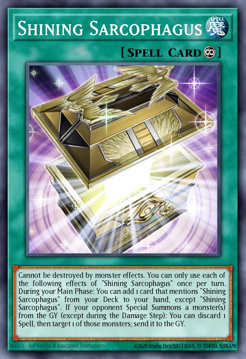 Shining Sarcophagus Starlight Rare MP25-EN005 2025 Mega-Pack Tin Yugioh card