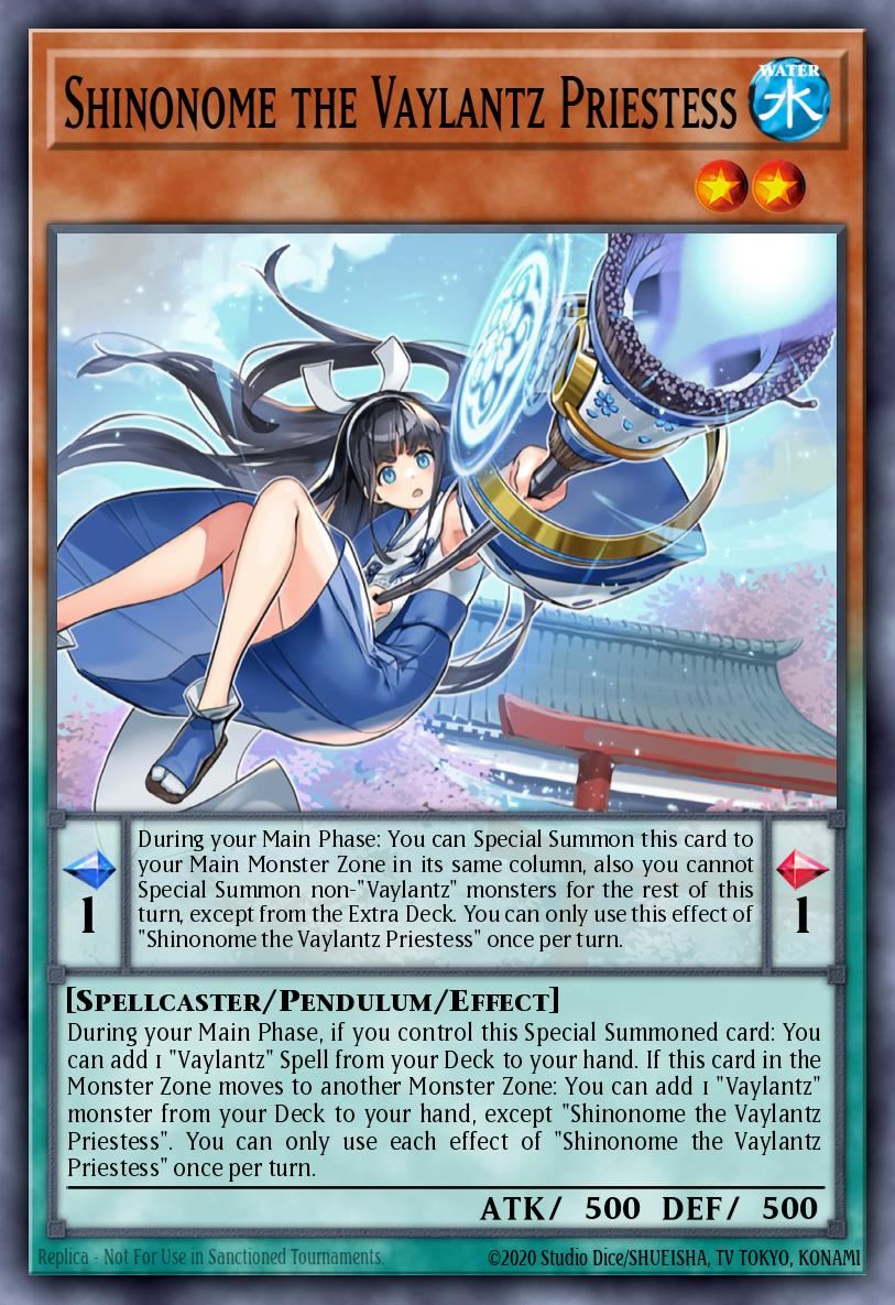 Shinonome the Vaylantz Priestess Collector's Rare TAMA-EN001 Tactical Masters Yugioh card