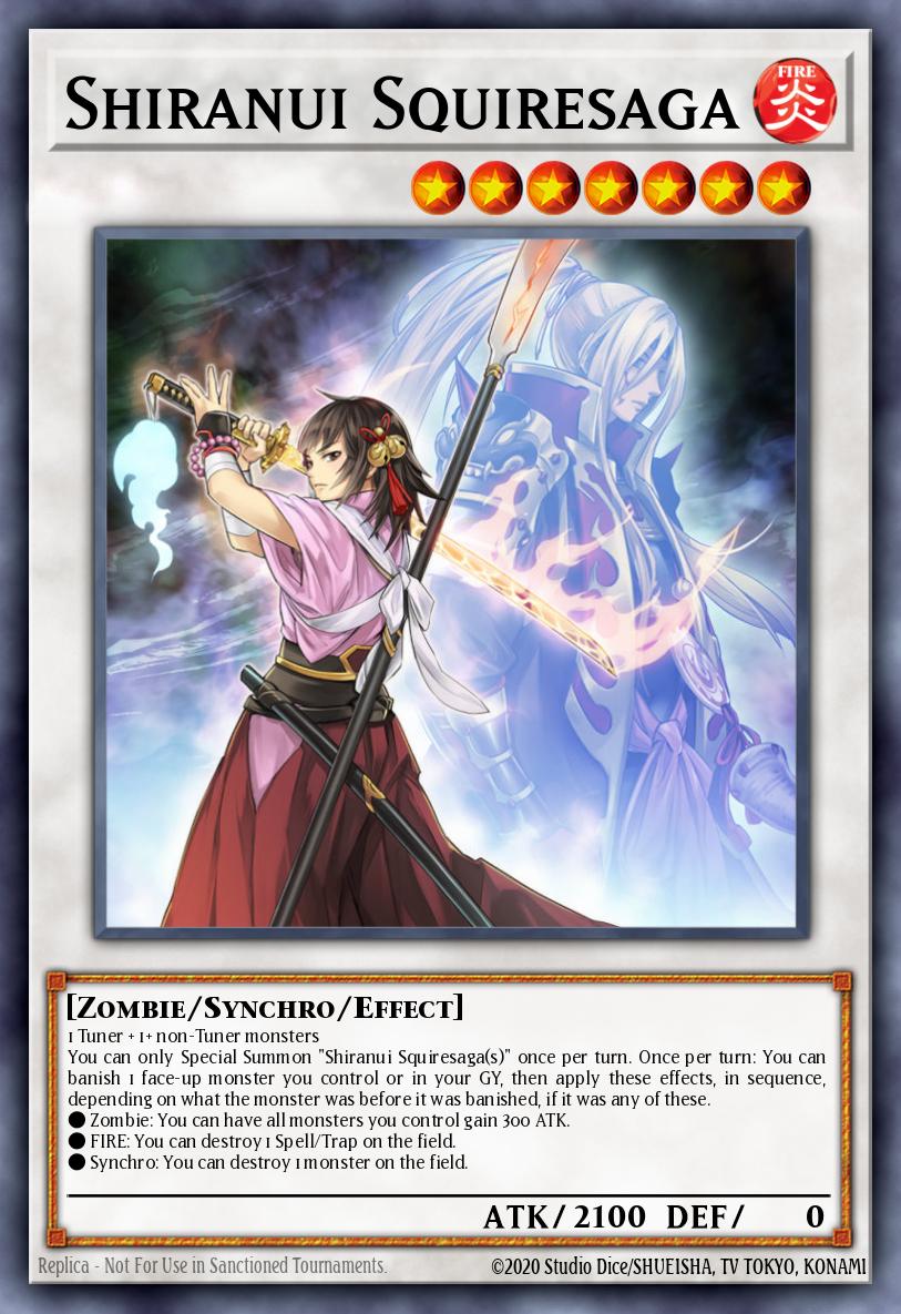 Shiranui Squiresaga Common SAST-EN041 Savage Strike Yugioh card