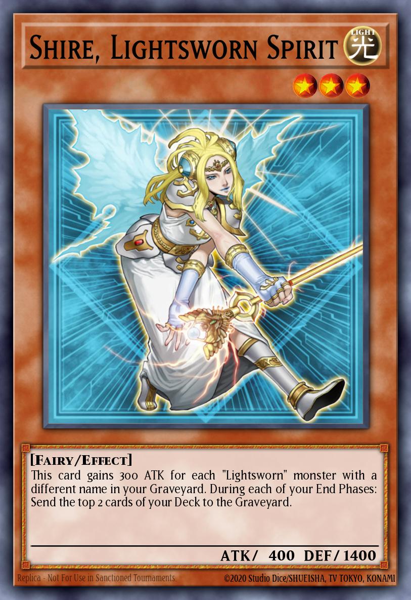 Shire Lightsworn Spirit Common SDLI-EN014 Realm of Light Structure Deck Yugioh card