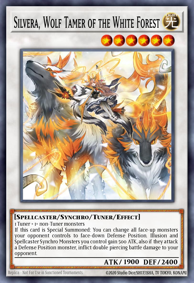 Silvera Wolf Tamer of the White Forest Prismatic Secret Rare MP25-EN086 2025 Mega-Pack Tin Yugioh card
