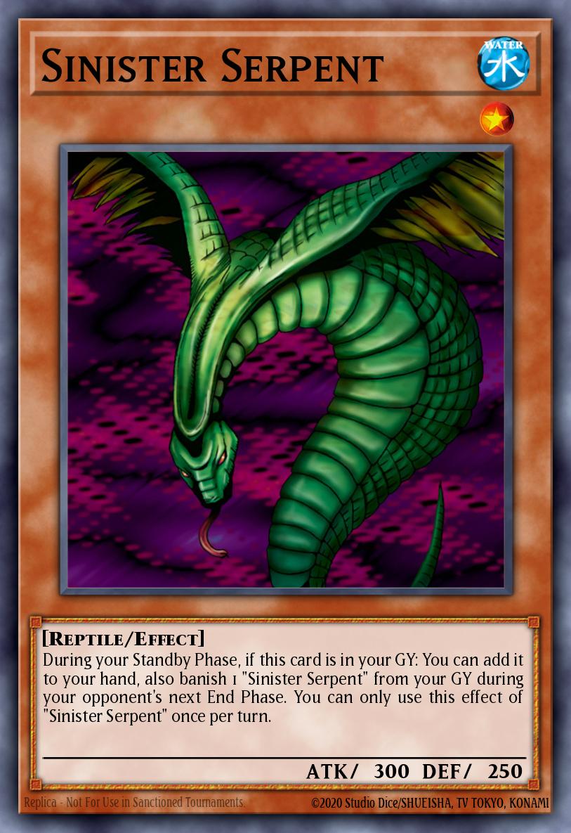 Sinister Serpent Common BP02-EN015 Battle Pack 2 War of the Giants Yugioh card