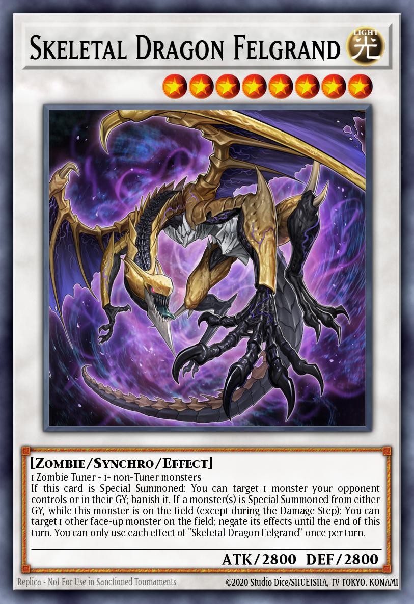 Skeletal Dragon Felgrand Prismatic Secret Rare MP23-EN084 25th Anniversary Tin Dueling Heroes Mega Pack Yugioh card