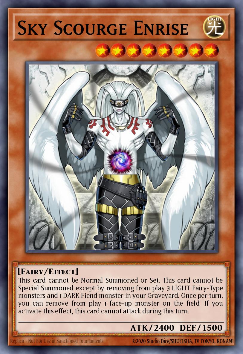 Sky Scourge Enrise Super Rare FOTB-EN021 Force of the Breaker Yugioh card