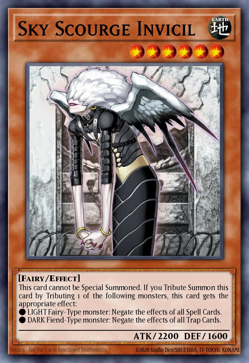 Sky Scourge Invicil Super Rare FOTB-EN023 Force of the Breaker Yugioh card
