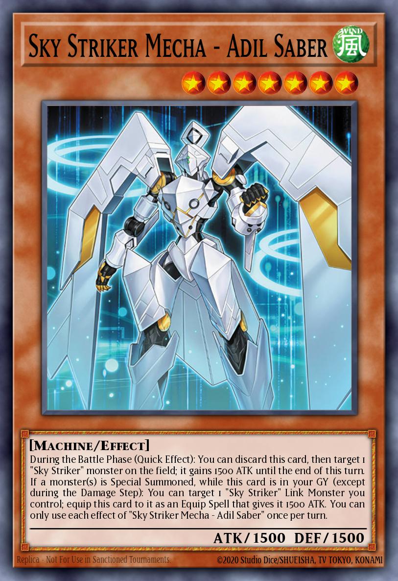 Sky Striker Mecha - Adil Saber Ultra Rare L26D-ENS04 Legendary Modern Decks 2026 Yugioh card
