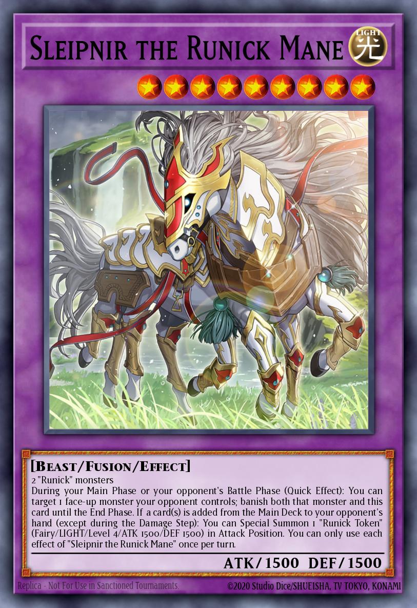 Sleipnir the Runick Mane Prismatic Secret Rare MP24-EN096 25th Anniversary Tin Dueling Mirrors Yugioh card