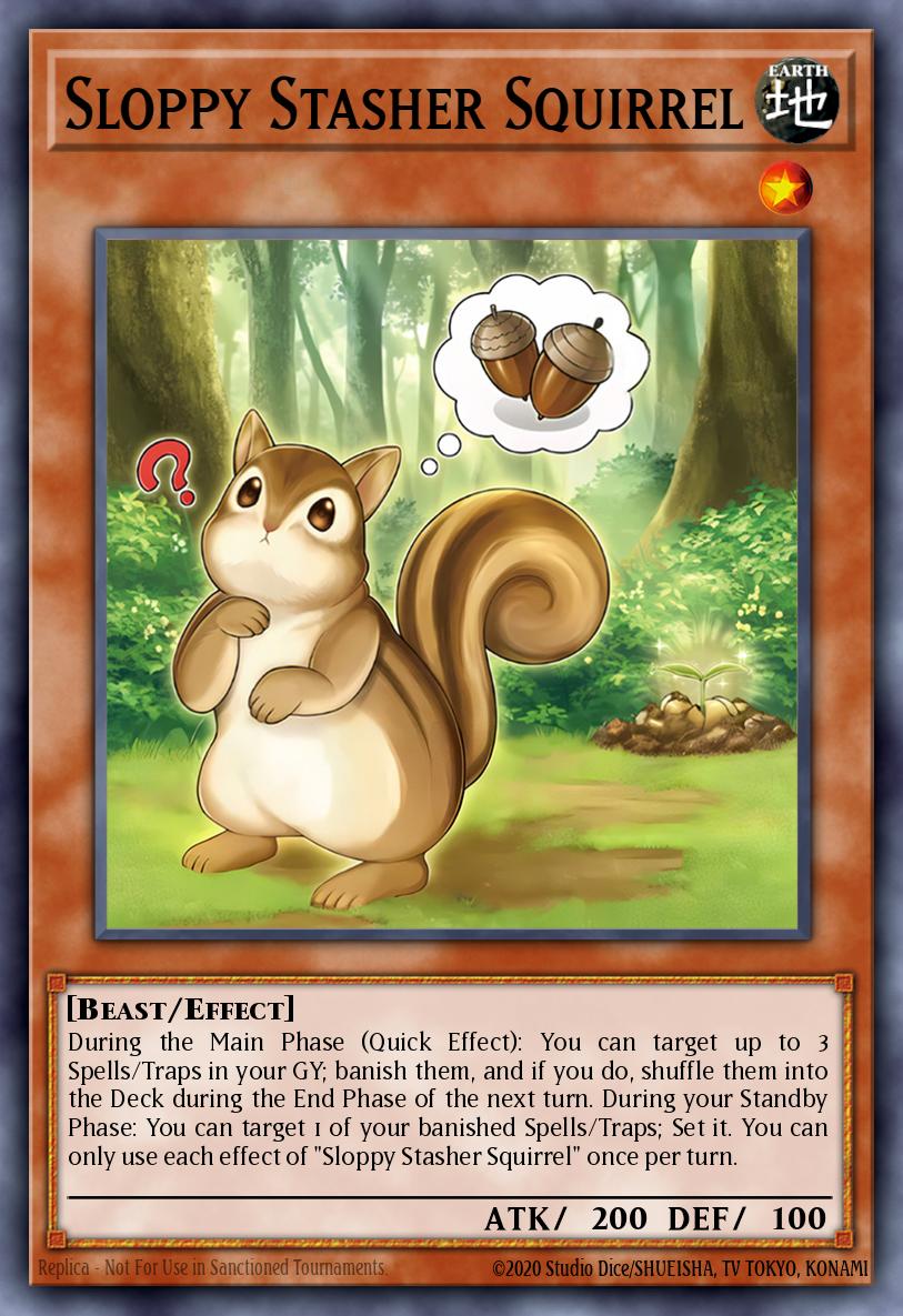 Sloppy Stasher Squirrel Rare MZMU-EN036 Maze of Muertos Yugioh card