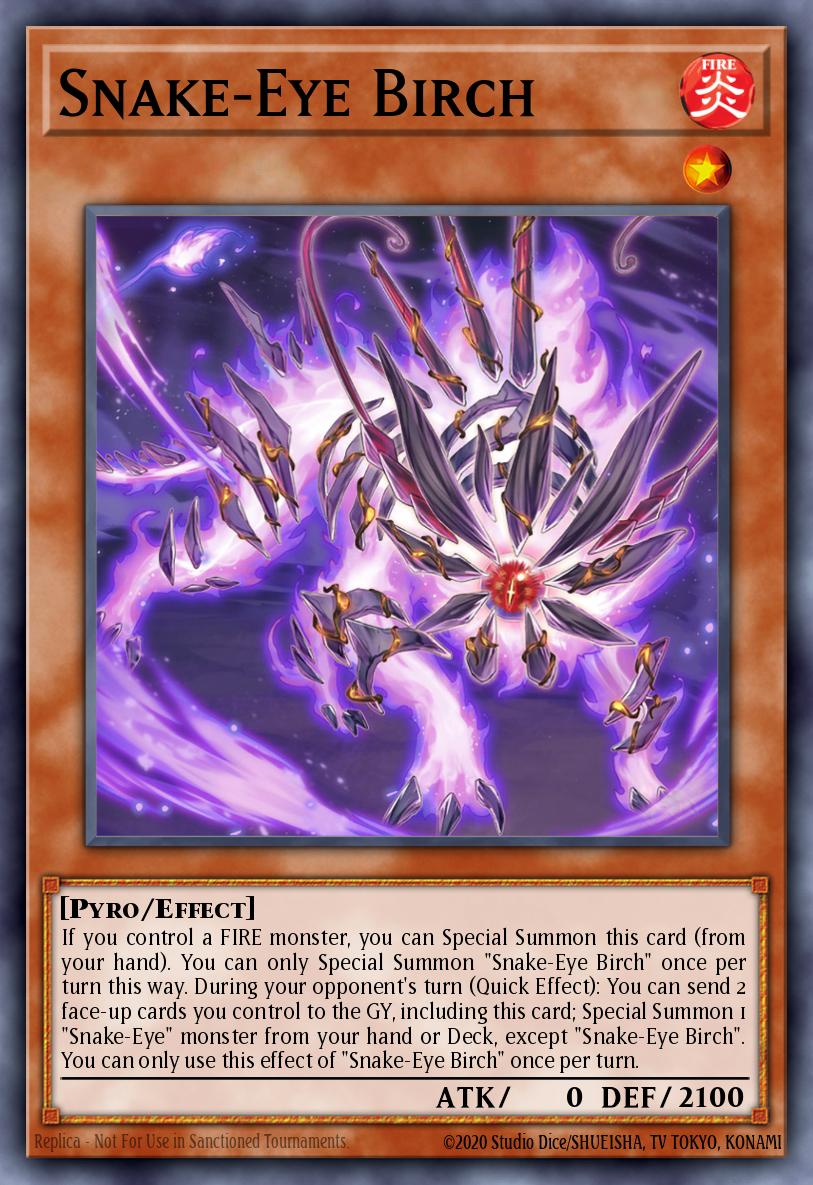 Snake-Eye Birch Prismatic Secret Rare MP24-EN112 25th Anniversary Tin Dueling Mirrors Yugioh card