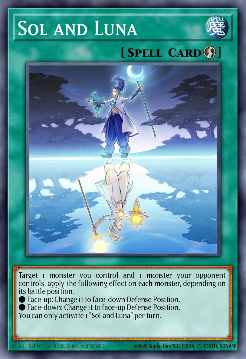 Sol and Luna Ultra Rare CH02-EN036 THE CHRONICLES DECK: Spirit Charmers (All-Foil Edition) Yugioh card