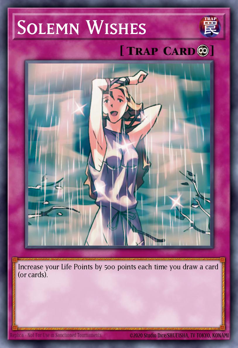 Solemn Wishes Common DB1-EN174 Dark Beginning 1 Yugioh card