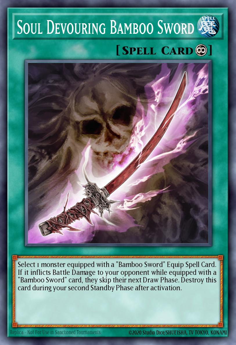 Soul Devouring Bamboo Sword Common GLAS-EN060 Gladiators Assault Yugioh card