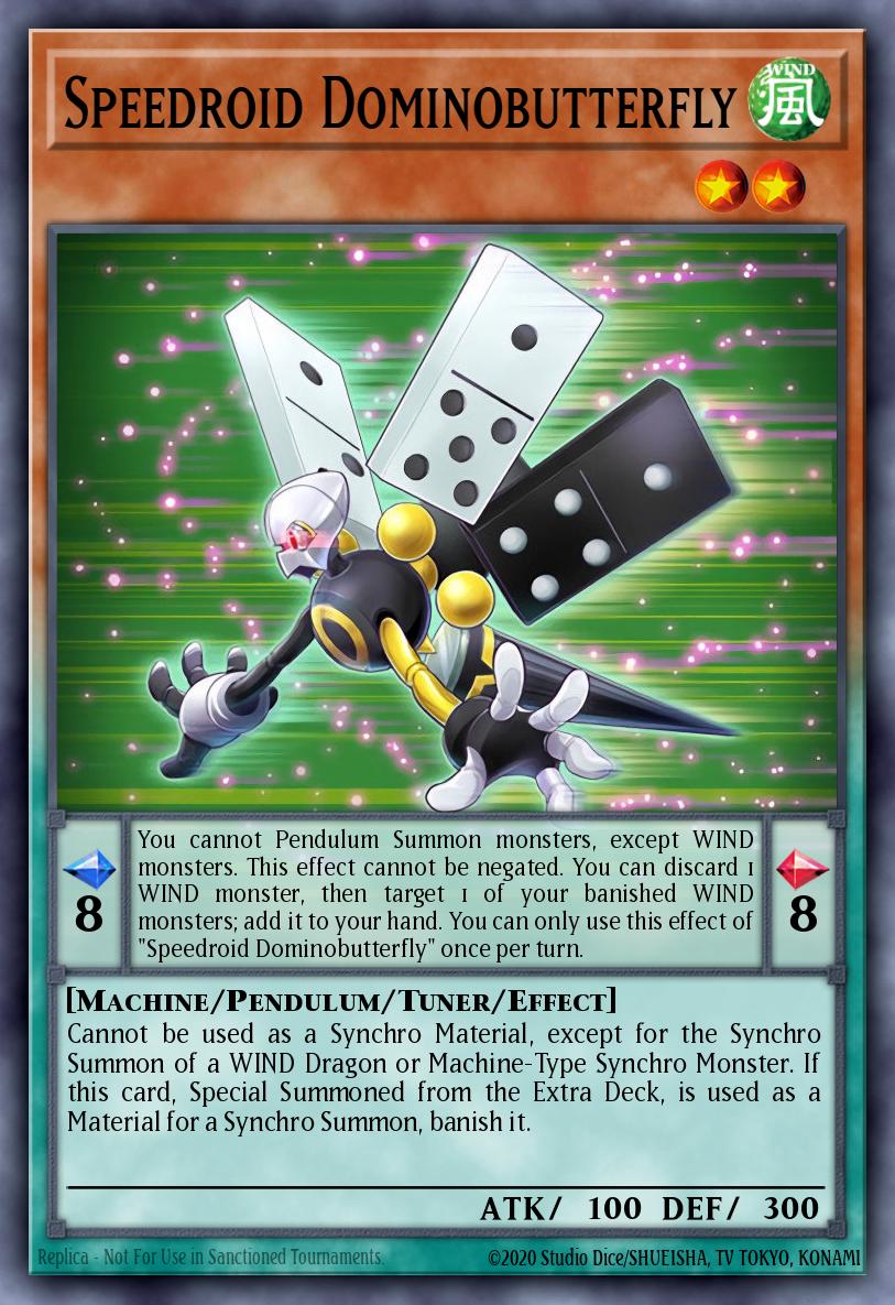 Speedroid Dominobutterfly Ultra Rare DPDG-EN004 Duelist Pack Dimensional Guardians Yugioh card