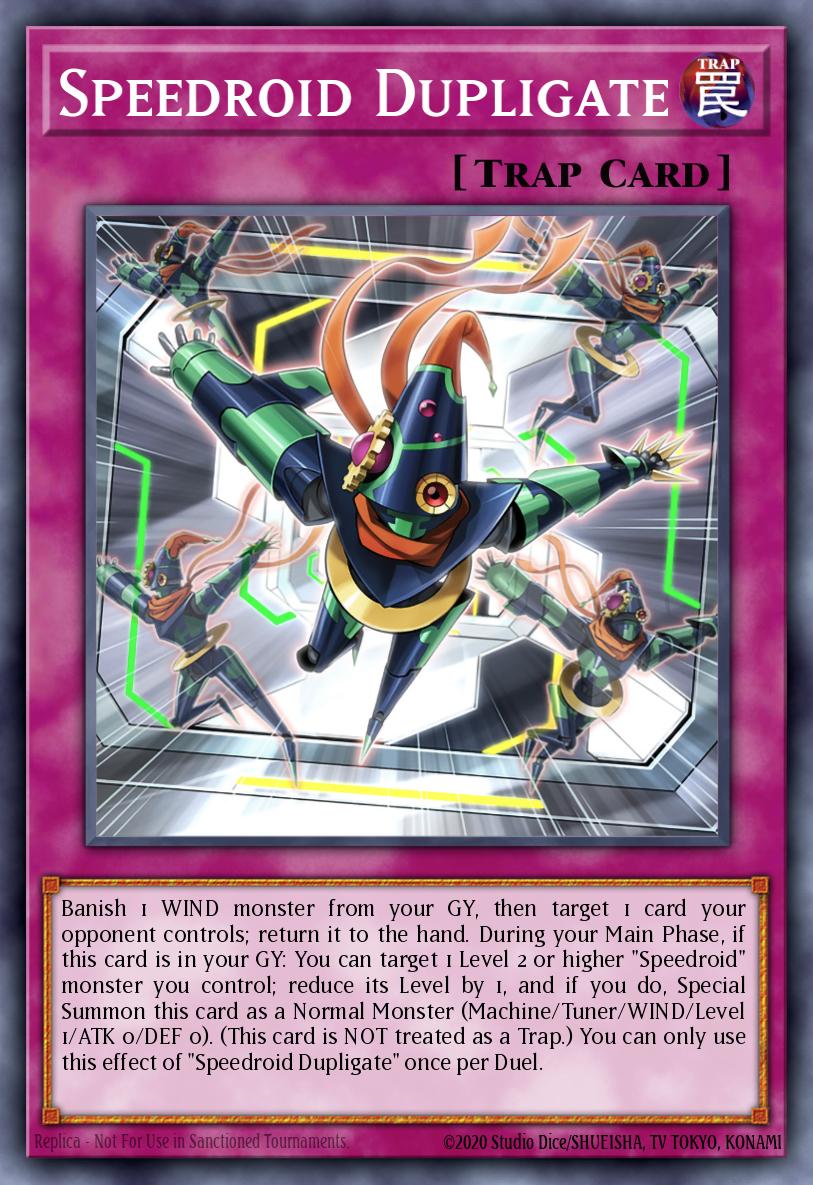 Speedroid Dupligate Rare LED8-EN008 Legendary Duelists Synchro Storm Yugioh card