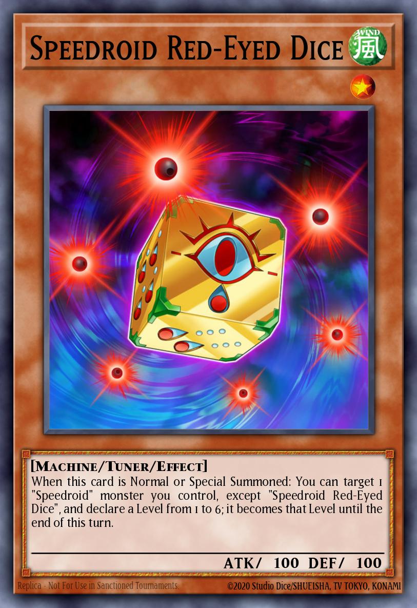 Speedroid Red-Eyed Dice Super Rare HSRD-EN008 High-Speed Riders Yugioh card