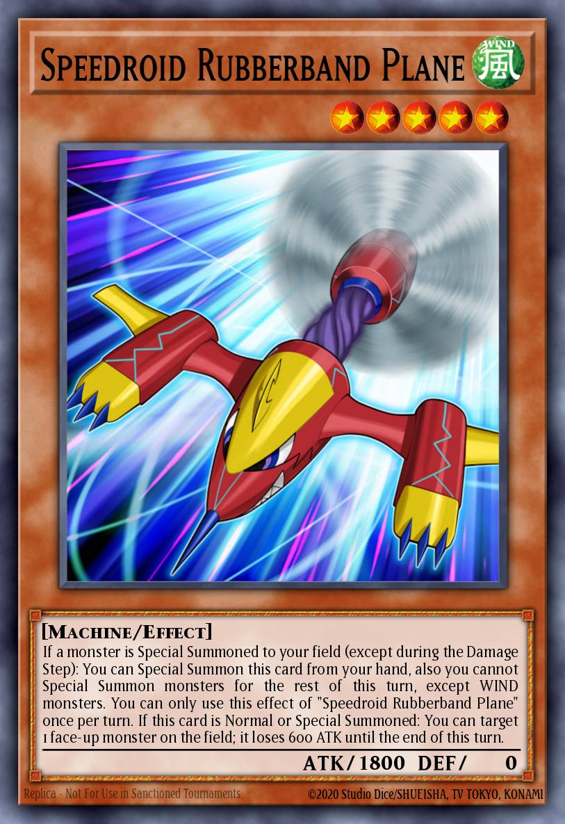 Speedroid Rubberband Plane Rare MACR-EN008 Maximum Crisis Yugioh card